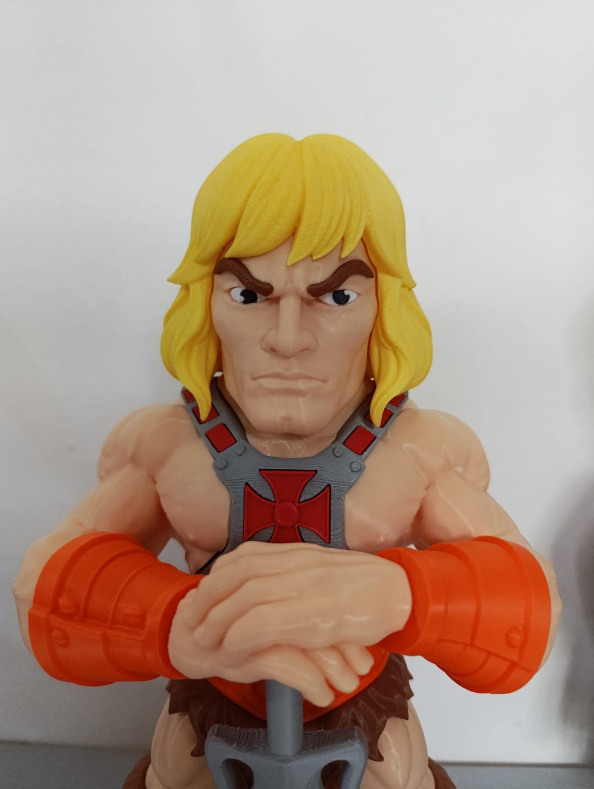 Detalle de He-Man impreso en 3D