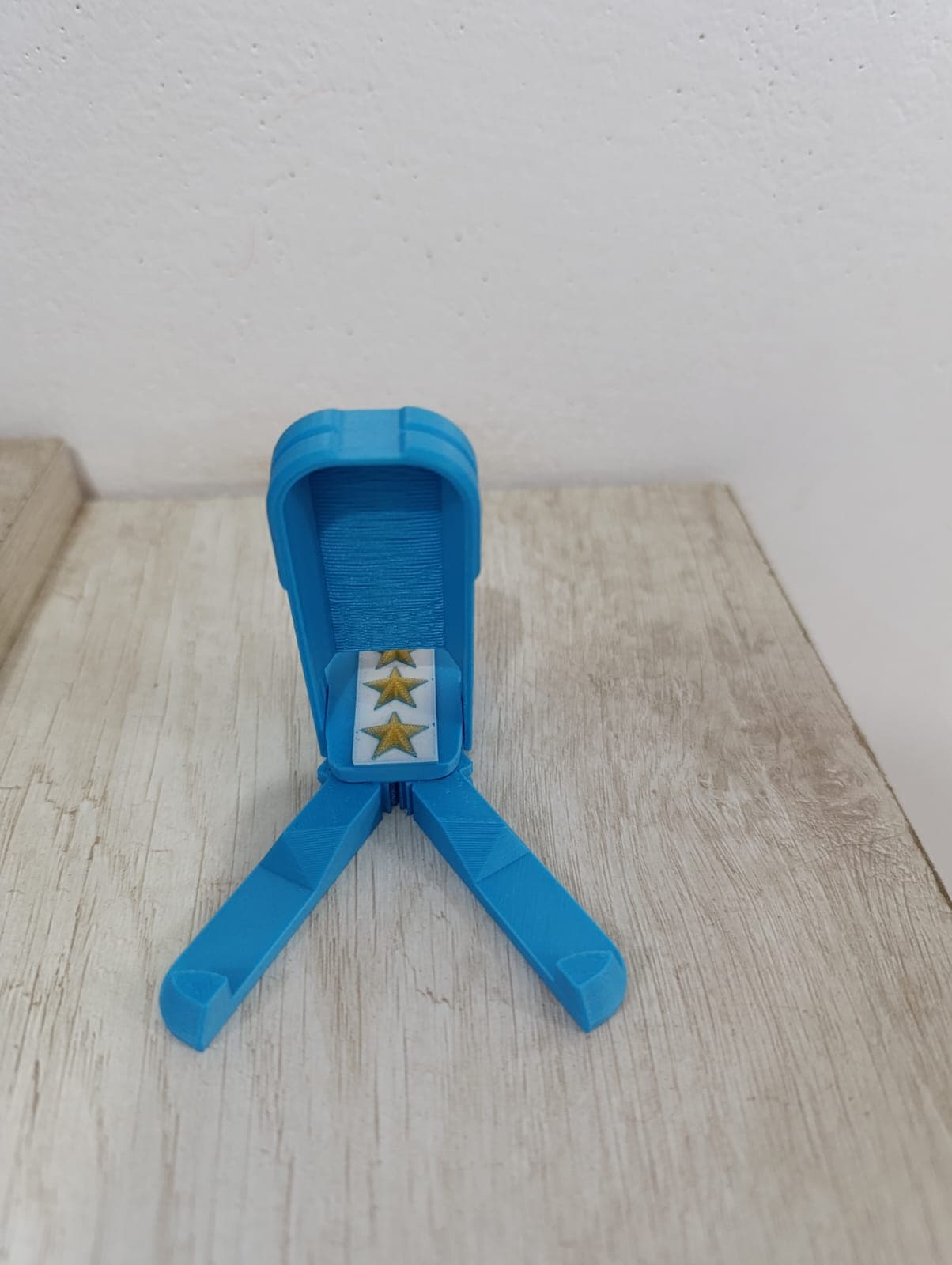 Detalle de Llavero porta celular Selección Argentina impreso en 3D