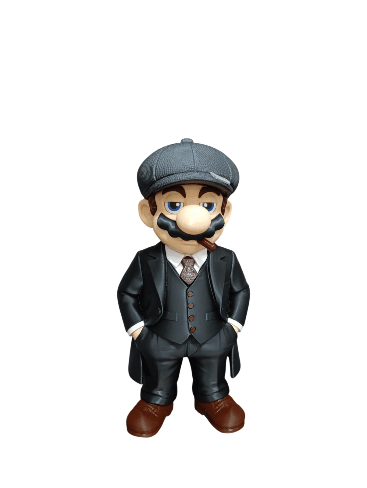 Detalle de Mario Shelby impreso en 3D
